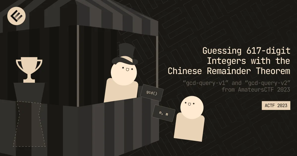 Guessing 617-digit Integers with the Chinese Remainder Theorem